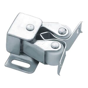 Liberty Zinc Plated Double Roller Cabinet Catch with Spear Silver Liberty Zinc Plated Double Roller Cabinet Catch with Spear Silver